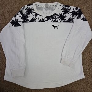 PINK Victoria's Secret Large Vintage Tropical Crewneck Sweatshirt